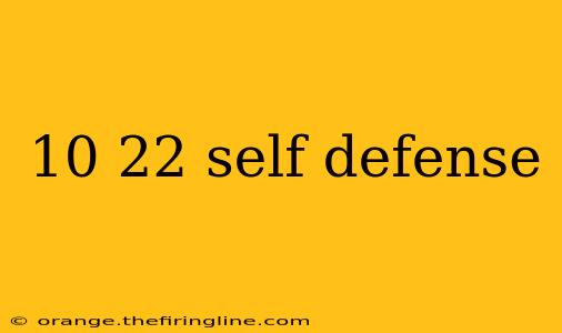 10 22 self defense