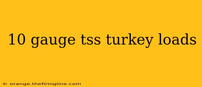 10 gauge tss turkey loads