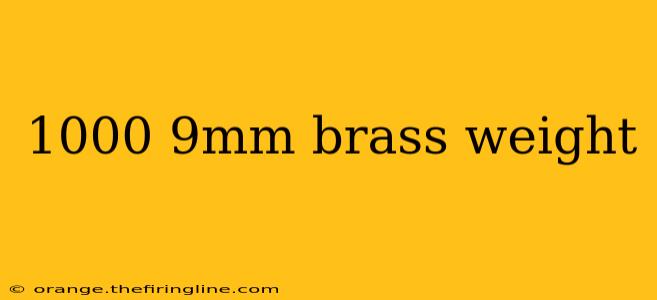 1000 9mm brass weight