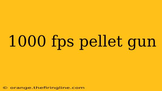 1000 fps pellet gun