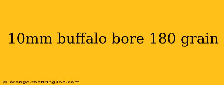 10mm buffalo bore 180 grain