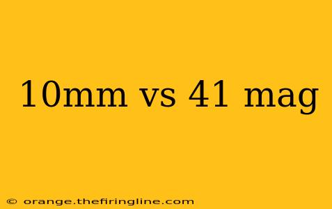 10mm vs 41 mag