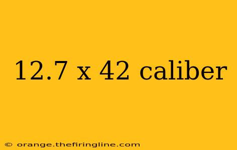 12.7 x 42 caliber