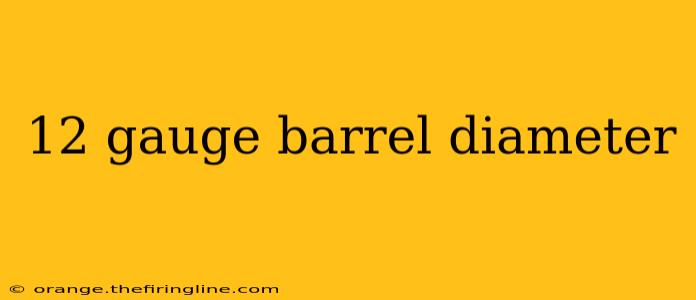 12 gauge barrel diameter