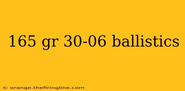 165 gr 30-06 ballistics