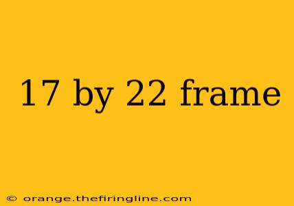 17 by 22 frame