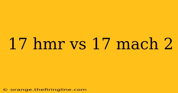 17 hmr vs 17 mach 2