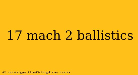 17 mach 2 ballistics