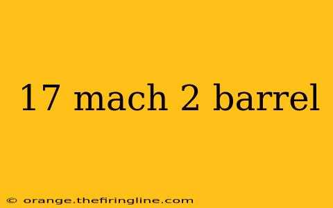 17 mach 2 barrel