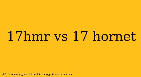 17hmr vs 17 hornet