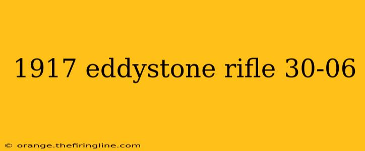 1917 eddystone rifle 30-06