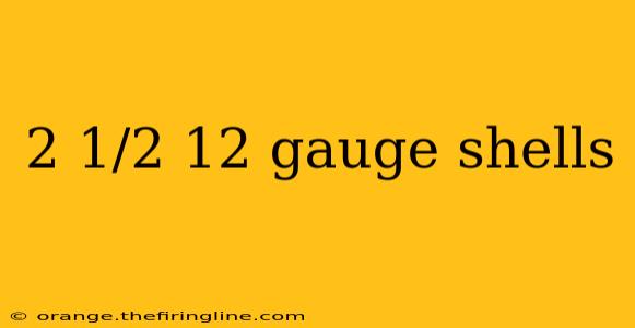 2 1/2 12 gauge shells