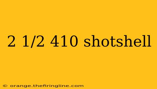 2 1/2 410 shotshell