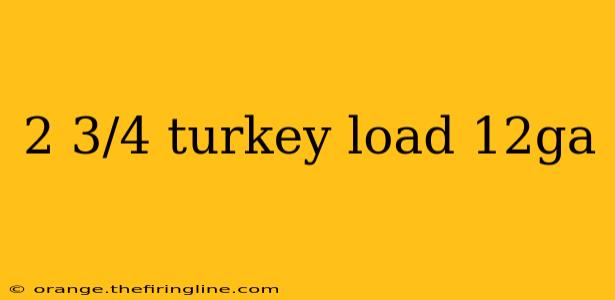 2 3/4 turkey load 12ga