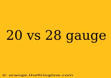 20 vs 28 gauge