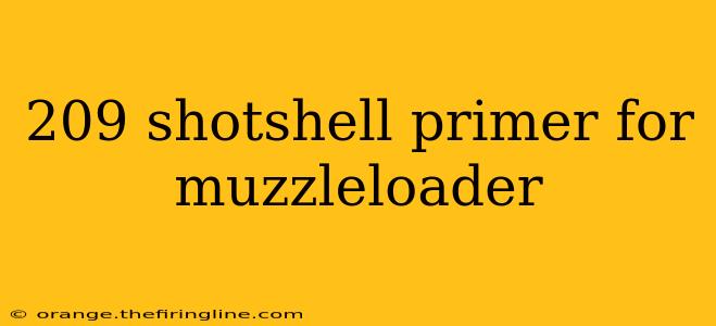 209 shotshell primer for muzzleloader