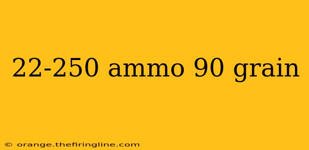 22-250 ammo 90 grain