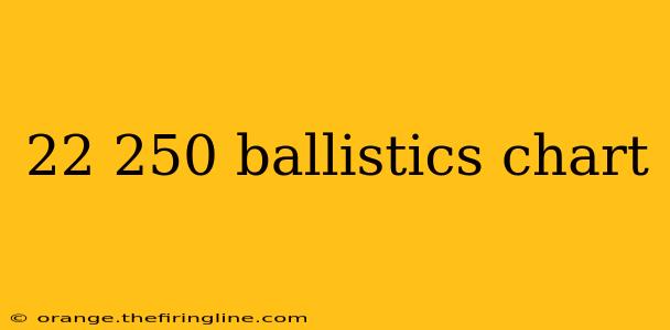 22 250 ballistics chart