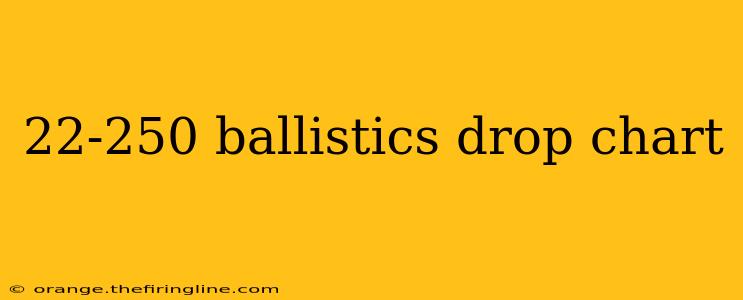 22-250 ballistics drop chart