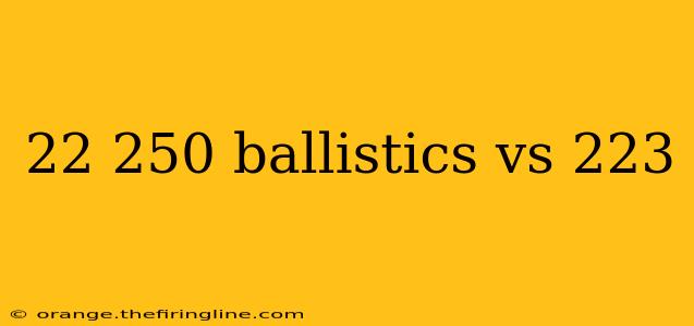 22 250 ballistics vs 223