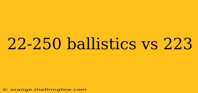 22-250 ballistics vs 223