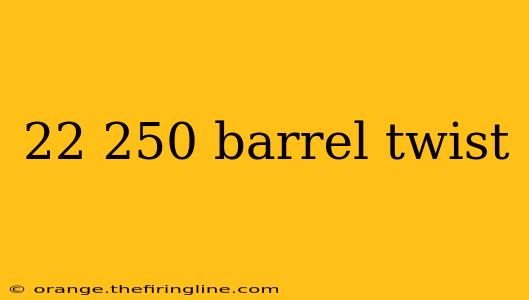 22 250 barrel twist