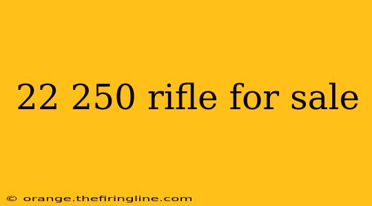 22 250 rifle for sale