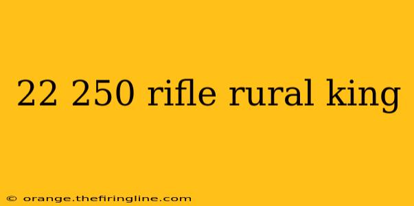 22 250 rifle rural king