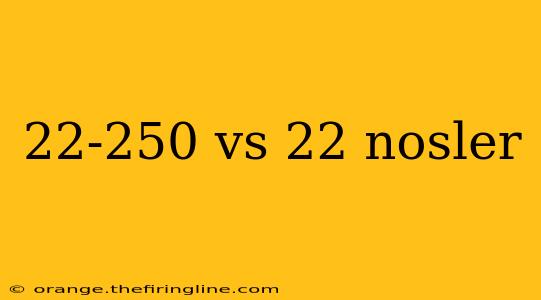 22-250 vs 22 nosler