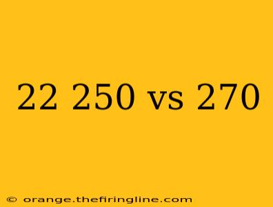 22 250 vs 270