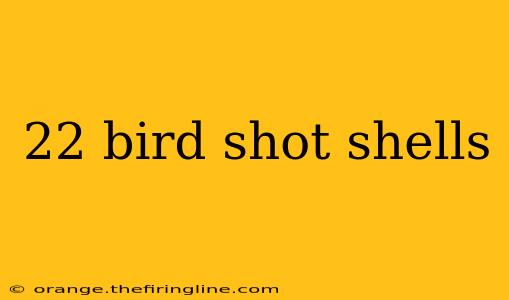 22 bird shot shells