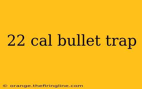 22 cal bullet trap