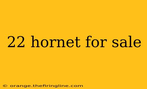 22 hornet for sale