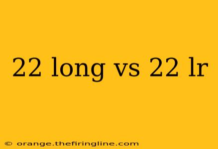 22 long vs 22 lr