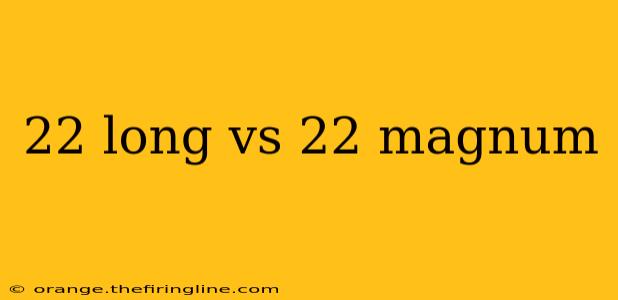 22 long vs 22 magnum