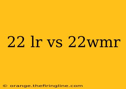 22 lr vs 22wmr