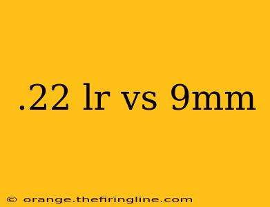 .22 lr vs 9mm