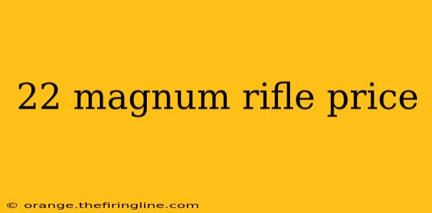 22 magnum rifle price