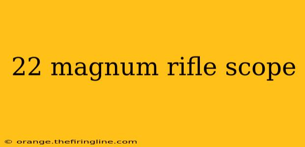 22 magnum rifle scope