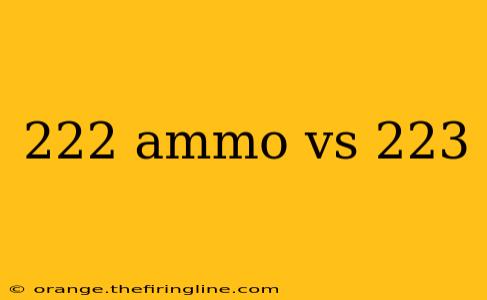 222 ammo vs 223