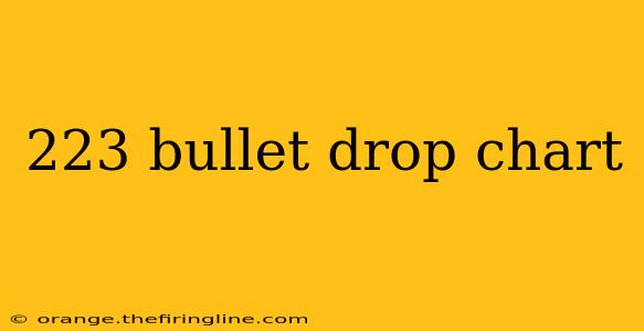 223 bullet drop chart