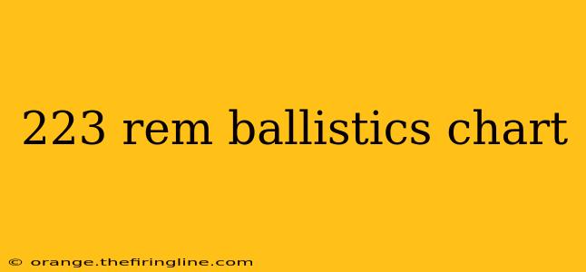 223 rem ballistics chart