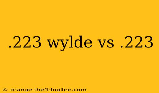 .223 wylde vs .223