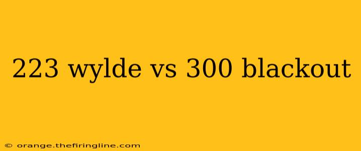 223 wylde vs 300 blackout