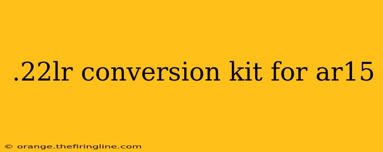 .22lr conversion kit for ar15