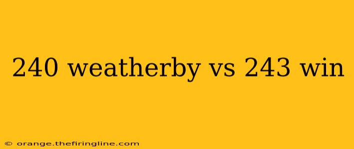 240 weatherby vs 243 win