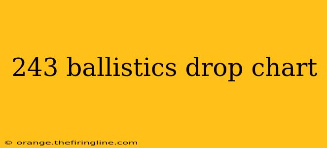 243 ballistics drop chart