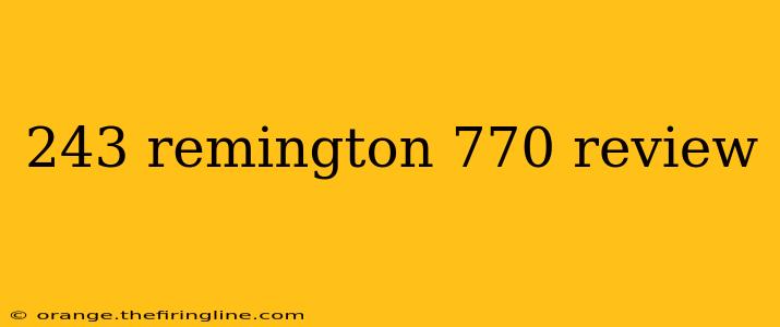 243 remington 770 review