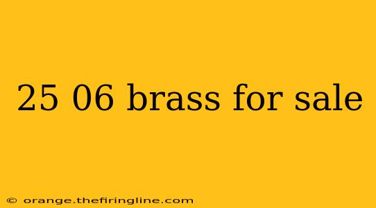 25 06 brass for sale