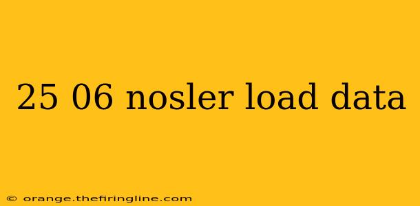 25 06 nosler load data